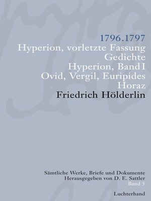 cover image of Sämtliche Werke, Briefe und Dokumente. Band 5